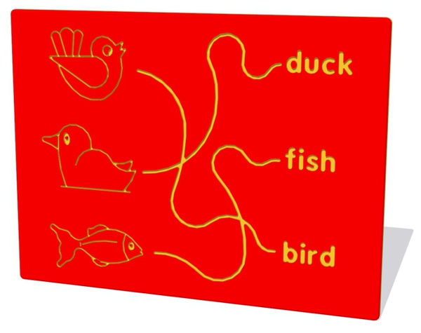 Bird Duck & Fish Trace Play Panel